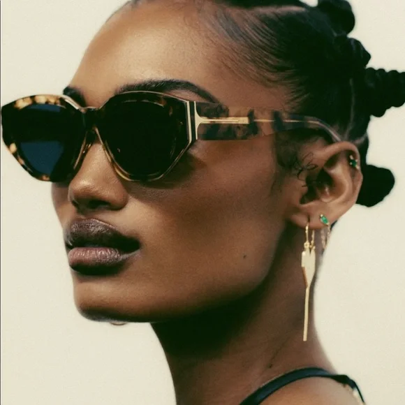 DEZI eyewear - CHARGE IT DEZI CHARGE IT SUNGLASSES Dark Roast / Dark Smoke... | Depop main image 3